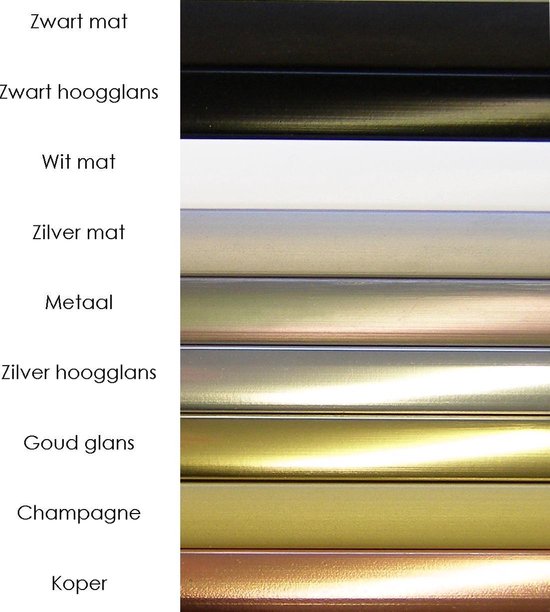 Homedecoration Kampen– Cadre photo - Format photo - 57x57 cm - Aluminium - Métal