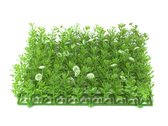 Europalms kunstplant gras  mat, green-white, 25x25cm