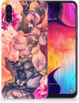 Geschikt voor Samsung Galaxy A50 TPU Hoesje Design Bosje Bloemen