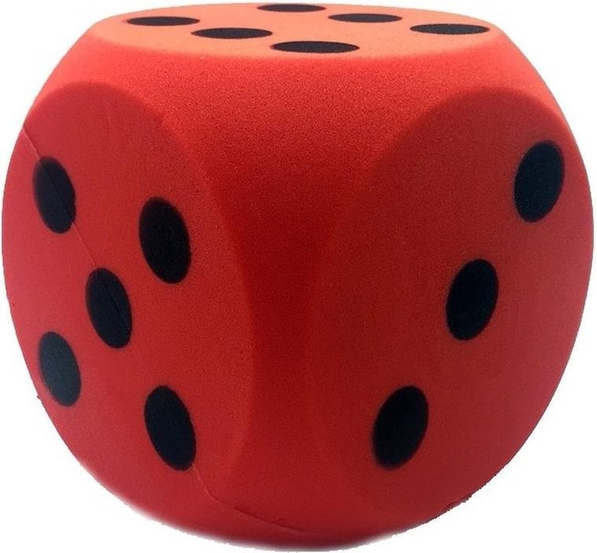 Grote foam dobbelsteen rood 16 x 16 cm - Dobbelspel - Speelgoed - Merkloos