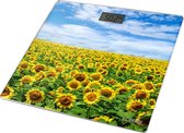 LUMME LU-1328 Glazen personenweegschaal (zonnebloem)