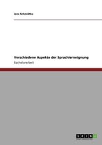 Boek cover Verschiedene Aspekte der Sprachlerneignung van Jens Schmidtke