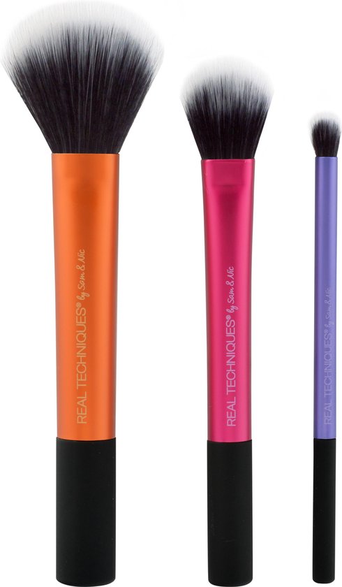 Real Techniques Duo Fiber Collection - 3 delig - Make-up Kwastenset |  bol.com