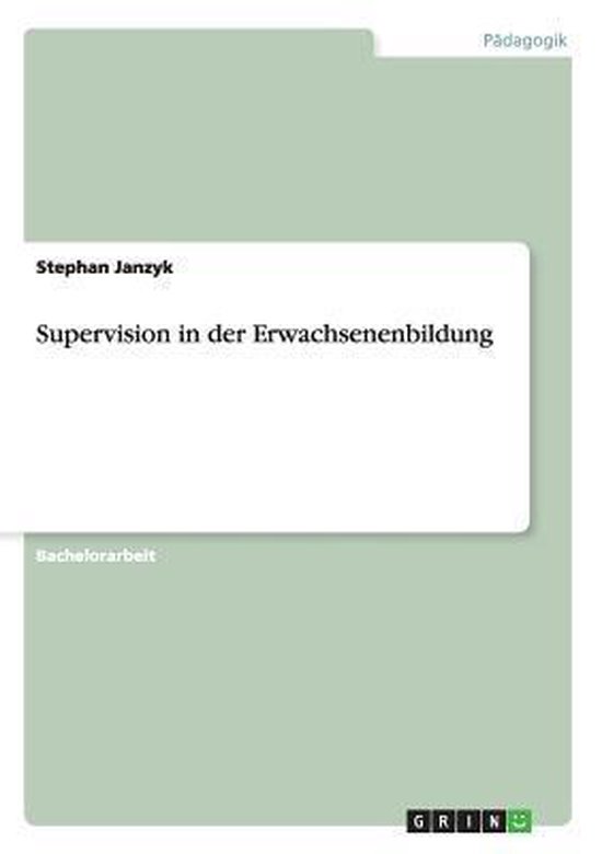 Supervision in Der Erwachsenenbildung - cover