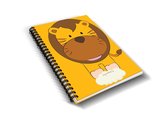 Ollie & Tigger kinderopvang dagboek, gastouder kinderdagverblijf dagboekje  Leeuw - baby - peuter - oppasboekje - opvangboekje - invulboek - ringband