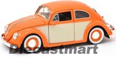 Volkswagen Beetle 1959 Bug 2 Tone Oranje / Beige 1/24 Scale Jada Toys Die Cast