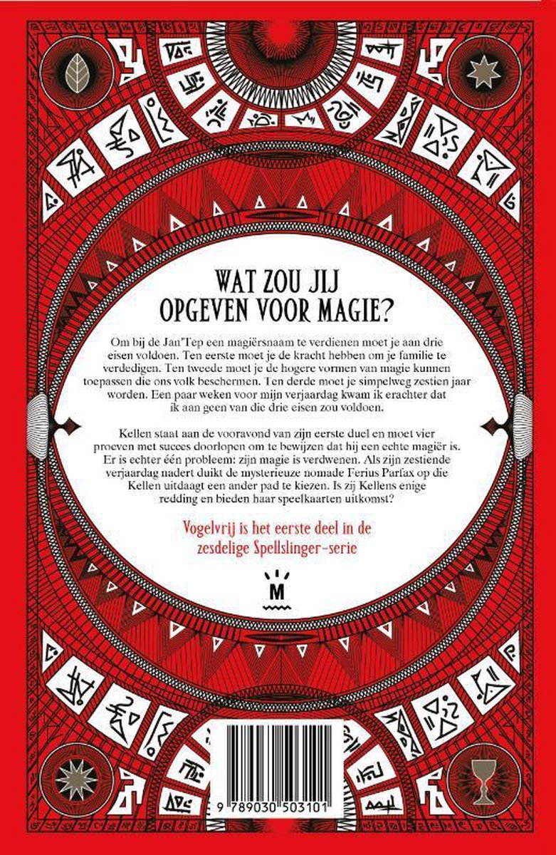 Spellslinger 1 -   Vogelvrij - back cover