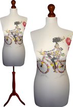 Harten paspop met donker bruine sparkling driepoot 32/34