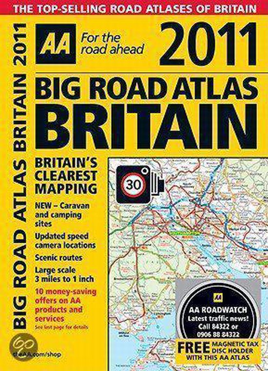 Aa Big Road Atlas Britain, AA Publishing 9780749566159 Boeken