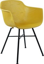 Kick Outdoor Chair Indy Yellow - Structure noire