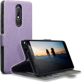 Nokia 5.1 hoesje - CaseBoutique - Paars - Kunstleer