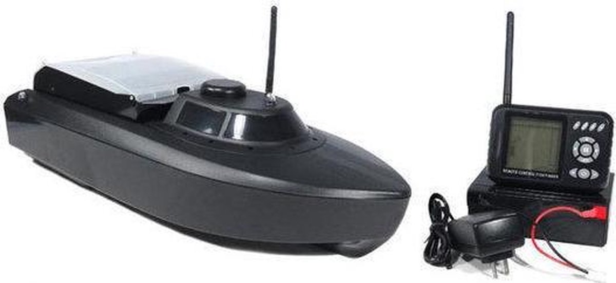 Jabo Voerboot met Fishfinder 2.4 Ghz LCD display Zwart