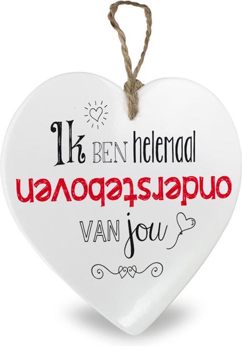Miko Hartje voor jou "Ondersteboven" Wit