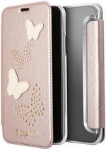 Guess Studs & Sparkle BookCase Apple iPhone X (5.8") - Rosé Goud