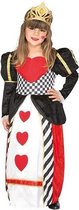 Hartenkoningin jurk voor meisjes - verkleedjurk / kostuum 120-130 (7-9 jaar)