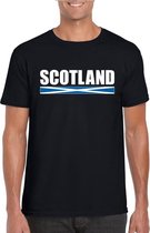 Zwart Schotland supporter t-shirt voor heren XL
