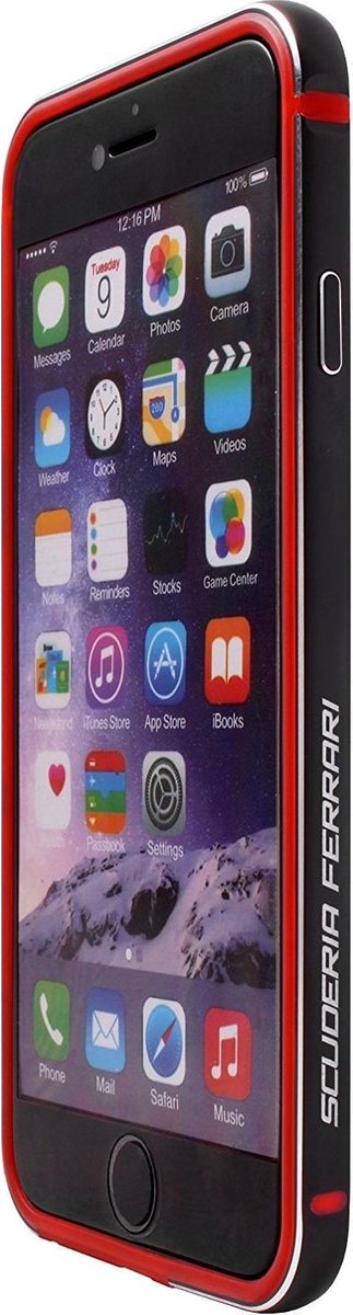 Ferrari FEBPMP6BK Kader Zwart mobiele telefoon behuizingen