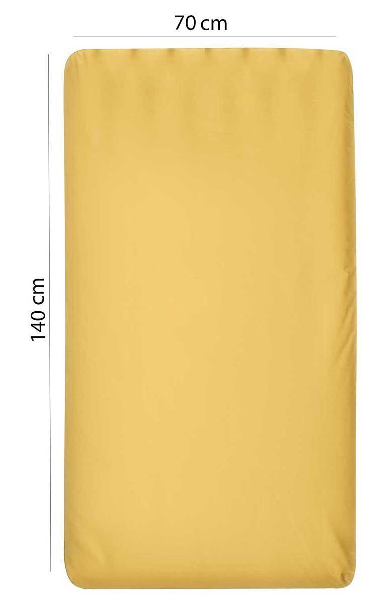 Jollein Fix-Leintuch Twinkling Sea Green 140 x 70 cm, Grün/Weiss (75 x 140 cm