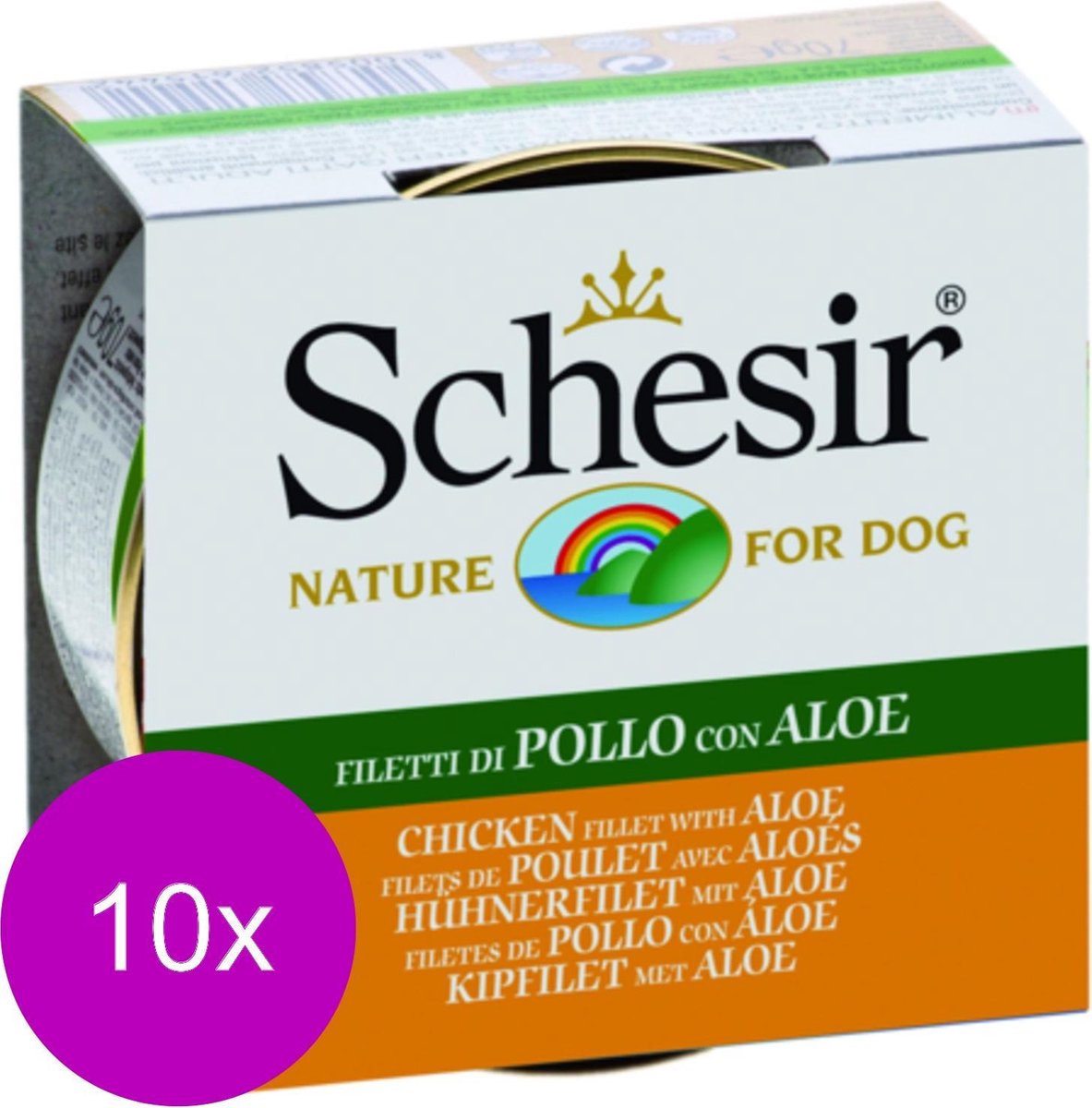 Schesir Schesir Hondenvoer Blik Jelly Kip en Aloë 150 gr