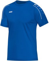 Jako Classico T-shirt Junior  Sportshirt - Maat 128  - Unisex - blauw/wit