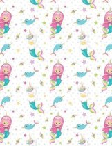 Mermaid Unicorn Notebook - 5x5 Graph Paper