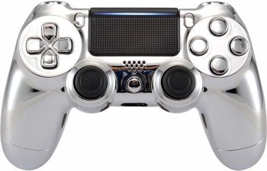 Clever Gaming Wireless Dualshock 4 Controller V2 - Full Silver Custom - Geschikt voor PS4