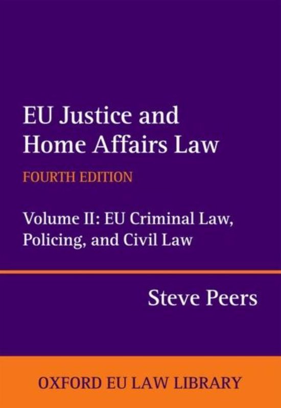 Eu Justice & Home Affairs Law 4E - cover