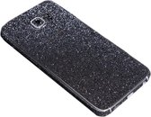 Galaxy S6 insulation sticker Sparkling diamond / Glitter case cover hoesje Zwart -