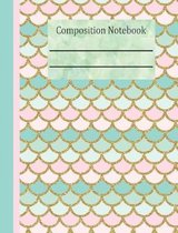 Mermaid Tail Composition Notebook - 4x4 Graph Paper