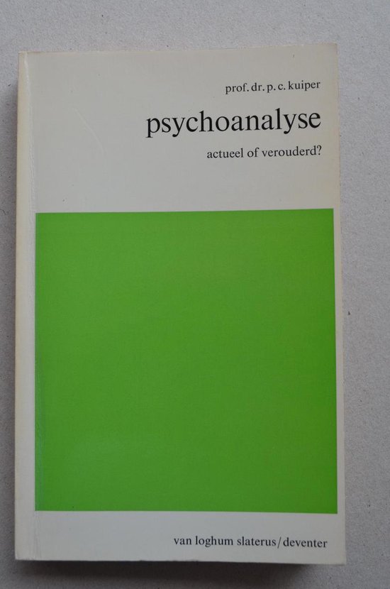 Psychoanalyse actueel of verduderd