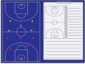 Dossier d'entraînement magnétique Sportec + clip - Basketbal