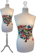 Wens paspop met witte sparkling driepoot  40/42