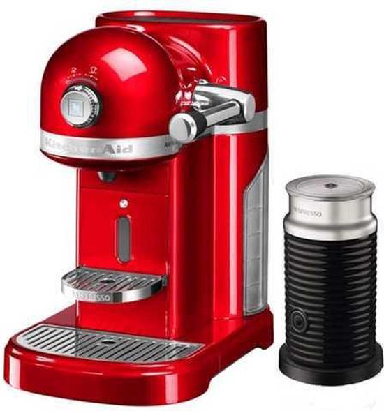 Machine Nespresso de KitchenAid avec mousseur à lait - Rouge impérial |  bol.com