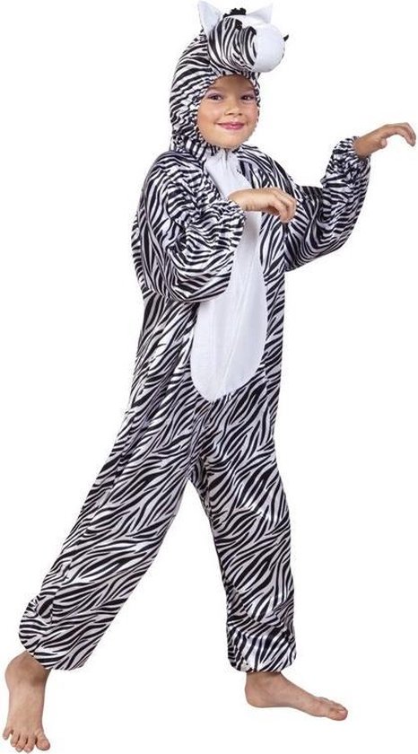 Zebra kostuum voor kinderen - dierenpak 140 | bol.com