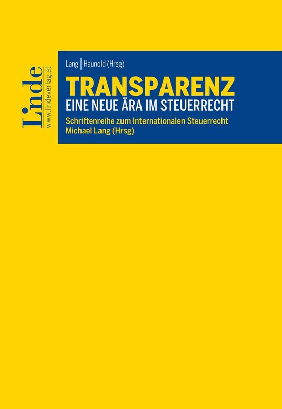 Transparenz - Eine neue Ära im Steuerrecht - cover
