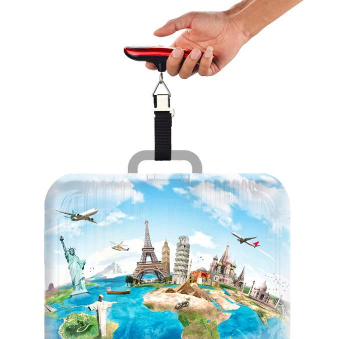 Travelite Digitale Kofferweegschaal Rood online kopen