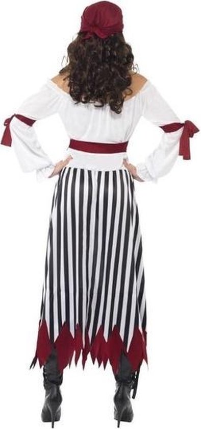 Gelukkig is dat Tom Audreath Buitenlander Zwart/wit/rood piraten verkleed kostuum voor dames - Piraat outfit 40-42  (M) | bol.com
