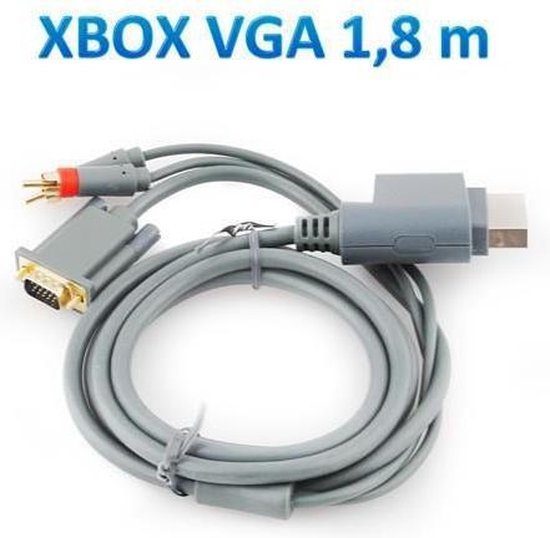 Geschikt Voor Xbox 360 Naar VGA AV Video Kabel 2x RCA Tulp / PC TV Monitor  Kabel - 1,8... | bol.com