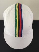 Worldchampion White wielerpet - fietspet - koerspet - cap