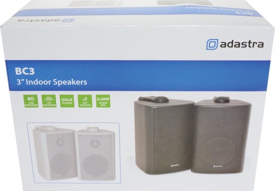 Adastra BC3-B stereo speaker set 120 Watt - Adastra