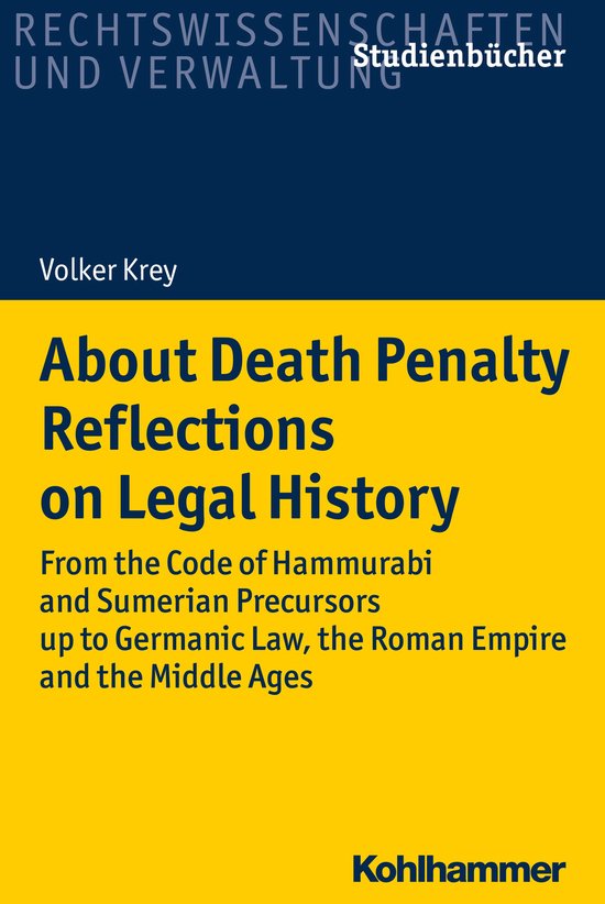 About Death Penalty. Reflections on Legal History - cover