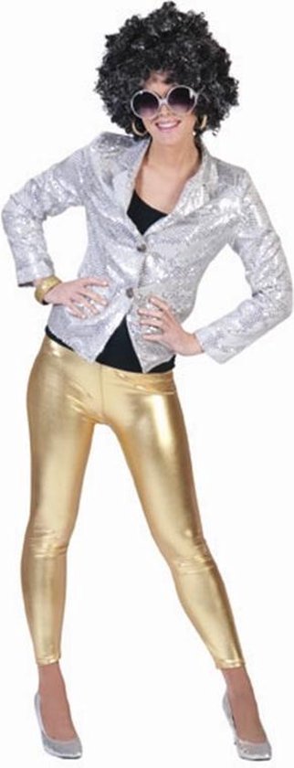 Glimmende gouden legging voor dames | bol