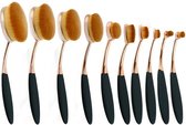 Professionele 10-delige Evvie Oval Brush set - Artistry make-up kwastenset