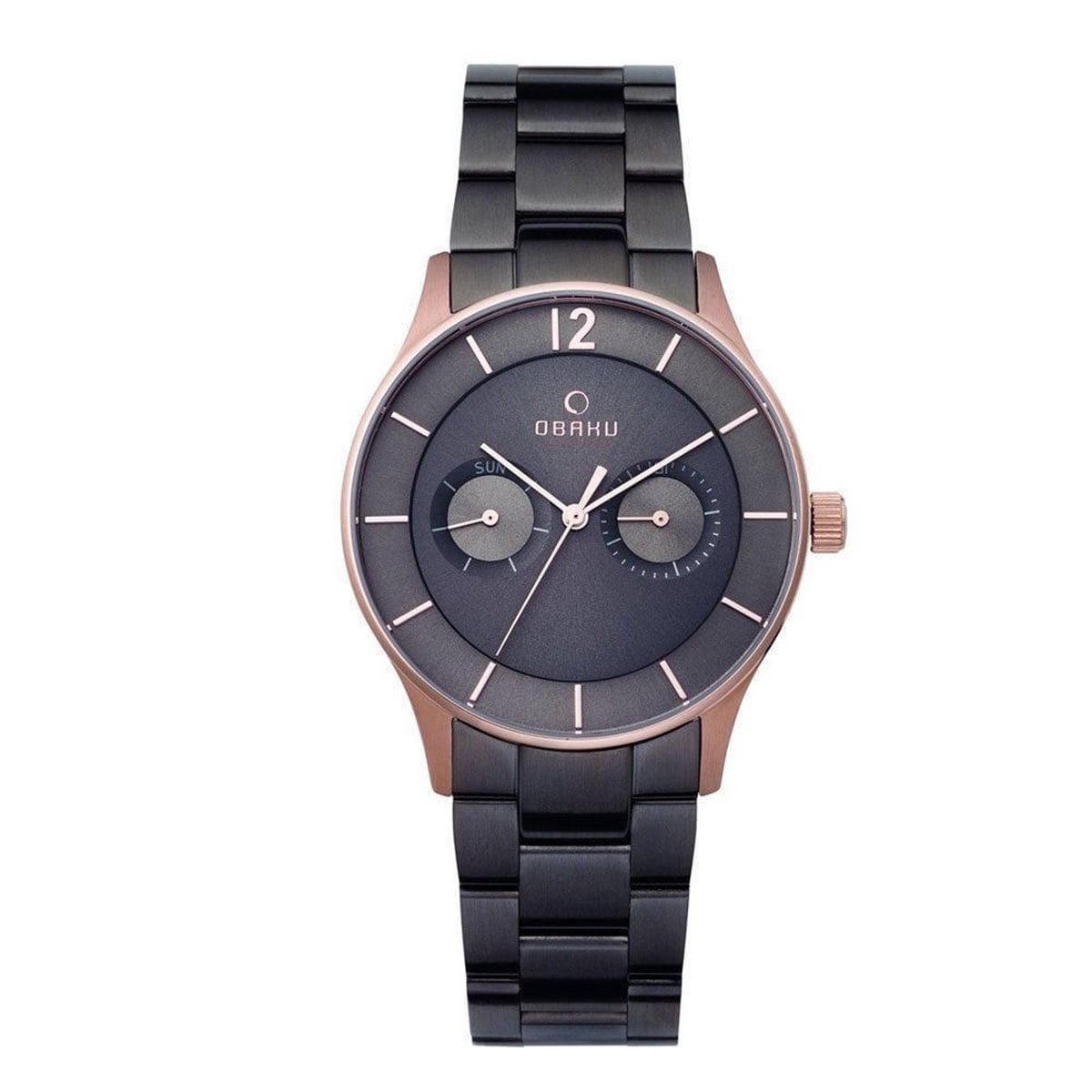 Obaku Denmark V192GM VJSJ Horloge - Staal - Grijs - 38 mm