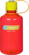 Nalgene Narrow Mouth Bottle - drinkfles - 0.5 liter - BPA free - Rood/Groen