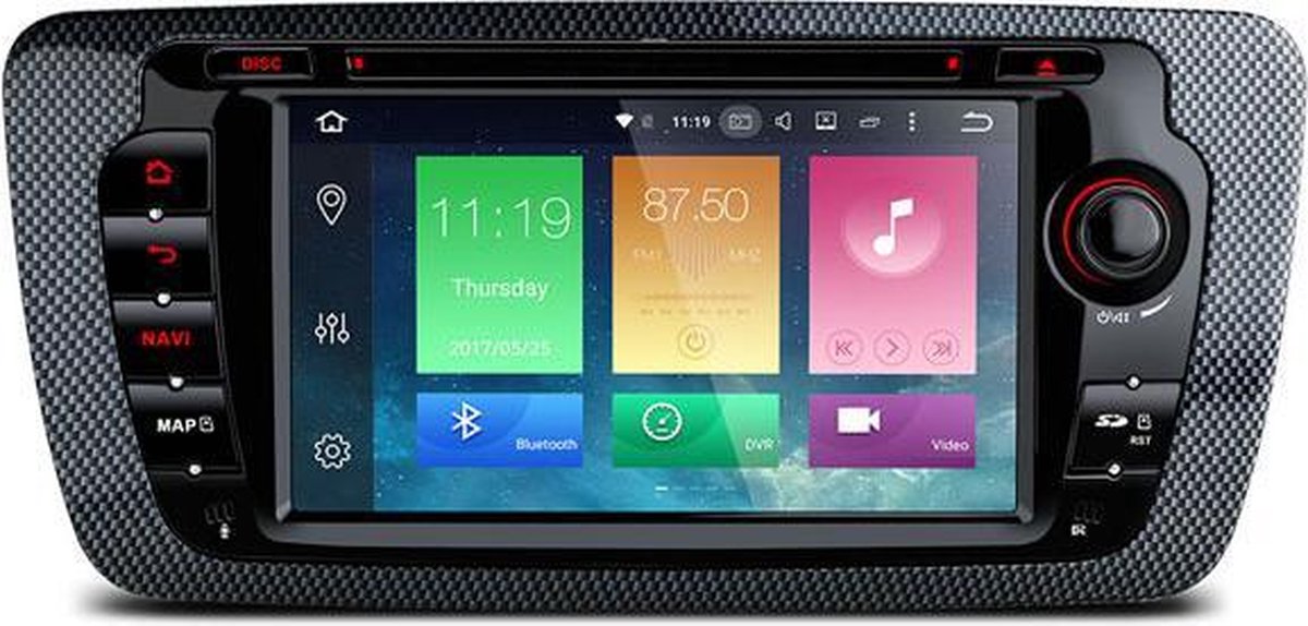 Seat Ibiza 6J Android 10.0 7inch - Auto radio - FM - USB - Navigatie - Apps