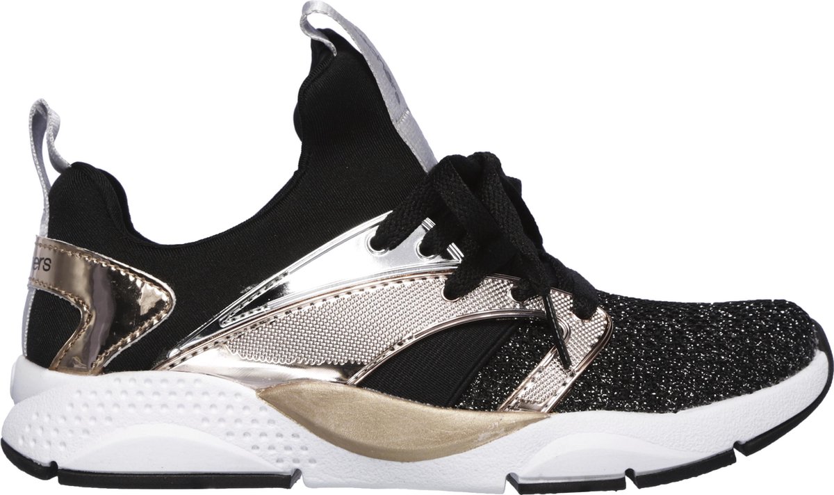 Skechers Shine Status Sneakers Meisjes - Black Rose Gold - Maat 31 | bol.com