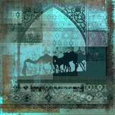 Arabisch schilderij Camels Turquoise