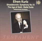 Shostakovich: Symphony no 10, The Age of Gold / Efrem Kurtz
