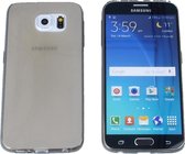 Samsung Galaxy S6, 0.35mm Ultra Thin Matte Soft Back Skin case Transparant Grijs Grey